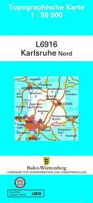 Abbildung von: L6916 Karlsruhe-Nord - Landesamt für Geoinformation und Landentwicklung Baden-Württemberg (LGL)