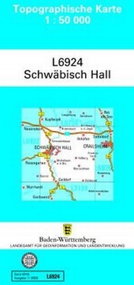Abbildung von: L6924 Schwäbisch Hall - Landesamt für Geoinformation und Landentwicklung Baden-Württemberg (LGL)