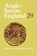 Cover: Anglo-Saxon England: Volume 29 - Cambridge University Press