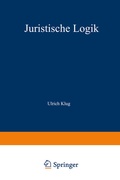 Cover: Juristische Logik - Springer