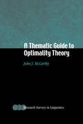Cover: A Thematic Guide to Optimality Theory - Cambridge University Press