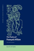 Cover: The Poetry of Francois Villon - Cambridge University Press