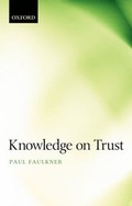 Cover: Knowledge on Trust - Oxford University Press