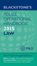 Bild: Blackstone's Police Operational Handbook 2015 - Oxford University Press