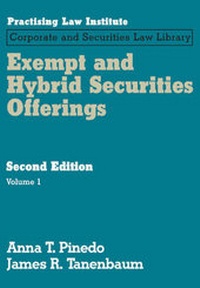 Abbildung von: Exempt & Hybrid Securities Offerings - Practising Law Institute