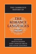 Cover: The Cambridge History of the Romance Languages: Volume 1, Structures - Cambridge University Press