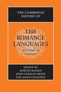 Cover: The Cambridge History of the Romance Languages: Volume 2, Contexts - Cambridge University Press