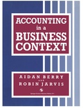 Cover: Accounting in a Business Context - Springer