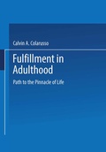 Cover: Fulfillment in Adulthood - Plenum Publishing Corporation