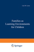 Cover: Families as Learning Environments for Children - Springer