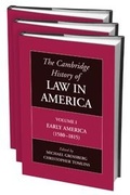 Cover: The Cambridge History of Law in America 3 Volume Hardback Set - Cambridge University Press