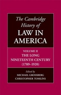 Cover: The Cambridge History of Law in America - Cambridge University Press