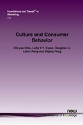 Cover: Culture and Consumer Behavior - now publishers Inc