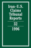 Abbildung von: Iran-U.S. Claims Tribunal Reports: Volume 32 - Cambridge University Press