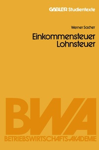 Abbildung von: Einkommensteuer / Lohnsteuer - Springer Gabler