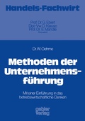Cover: Methoden der Unternehmensf&uuml;hrung - Springer Gabler