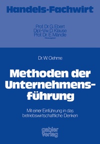 Enlarge image Cover: Methoden der Unternehmensführung - Springer Gabler