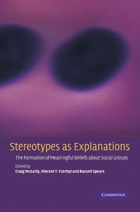Enlarge image Cover: Stereotypes as Explanations - Cambridge University Press