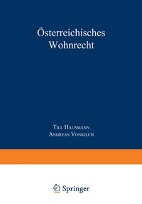 Abbildung von: Österreichisches Wohnrecht - Springer