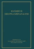 Cover: Allgemeine Methoden der Pflanzenanalyse - Springer