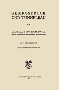 Abbildung von: Gebirgsdruck und Tunnelbau - Springer