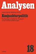 Cover: Konjunkturpolitik - VS Verlag f&uuml;r Sozialwissenschaften