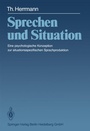 Cover: Sprechen und Situation - Springer