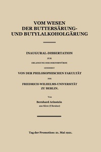 Abbildung von: Vom Wesen der Buttersäure- und Butylalkoholgärung - Springer