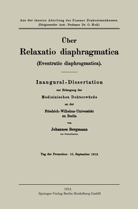 Abbildung von: Über Relaxatio diaphragmatica (Eventratio diaphragmatica) - Springer