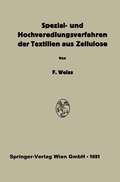 Cover: Spezial- und Hochveredlungsverfahren der Textilien aus Zellulose - Springer