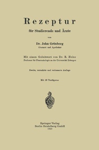 Abbildung von: Rezeptur für Studierende und Ärzte - Springer