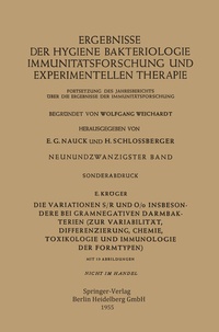 Abbildung von: Die Variationen S/R und O/o Insbesondere bei Gramnegativen Darmbakterien - Springer