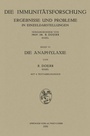 Cover: Die Anaphylaxie - Springer