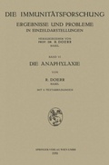 Cover: Die Anaphylaxie - Springer