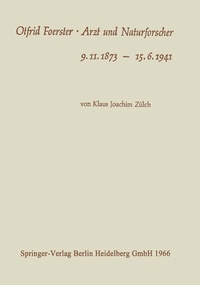Abbildung von: Otfrid Foerster · Arzt und Naturforscher - Springer