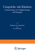 Cover: Gespr&auml;che mit Kindern - Springer