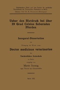 Cover: Ueber den Blutdruck bei &uuml;ber 39 Grad Celsius fiebernden Pferden - Springer