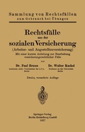 Cover: Rechtsf&auml;lle aus der sozialen Versicherung - Springer
