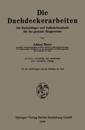 Cover: Die Dachdeckerarbeiten - Springer