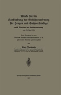Abbildung von: Winke für die Handhabung der Gebührenordnung für Zeugen und Sachverständige nebst Wortlaut der Gebührenordnung vom 10. Juni 1914 - Springer