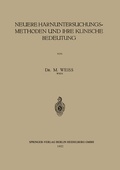 Cover: Neuere Harnuntersuchungsmethoden und ihre klinische Bedeutung - Springer