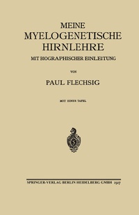 Abbildung von: Meine Myelogenetische Hirnlehre - Springer