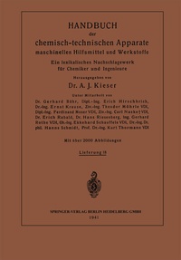 Abbildung von: Handbuch der chemisch-technischen Apparate maschinellen Hilfsmittel und Werkstoffe - Springer