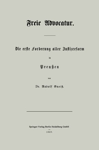 Abbildung von: Freie Advocatur - Springer