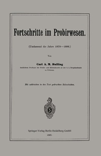 Abbildung von: Fortschritte im Probirwesen - Springer