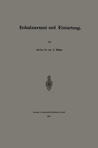 Abbildung von: Erdsalzarmut und Entartung - Springer