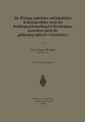 Cover: Die Wirkung nat&uuml;rlicher und k&uuml;nstlicher Kohlens&auml;ureb&auml;der sowie der Hochfrequenzbehandlung bei Herzkranken, kontrolliert durch die "plethysmographische Arbeitskurve" - Springer