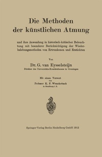 Abbildung von: Die Methoden der künstlichen Atmung - Springer
