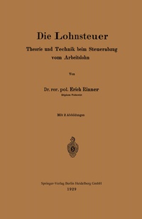 Abbildung von: Die Lohnsteuer - Springer