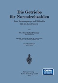 Cover: Die Getriebe f&uuml;r Normdrehzahlen - Springer